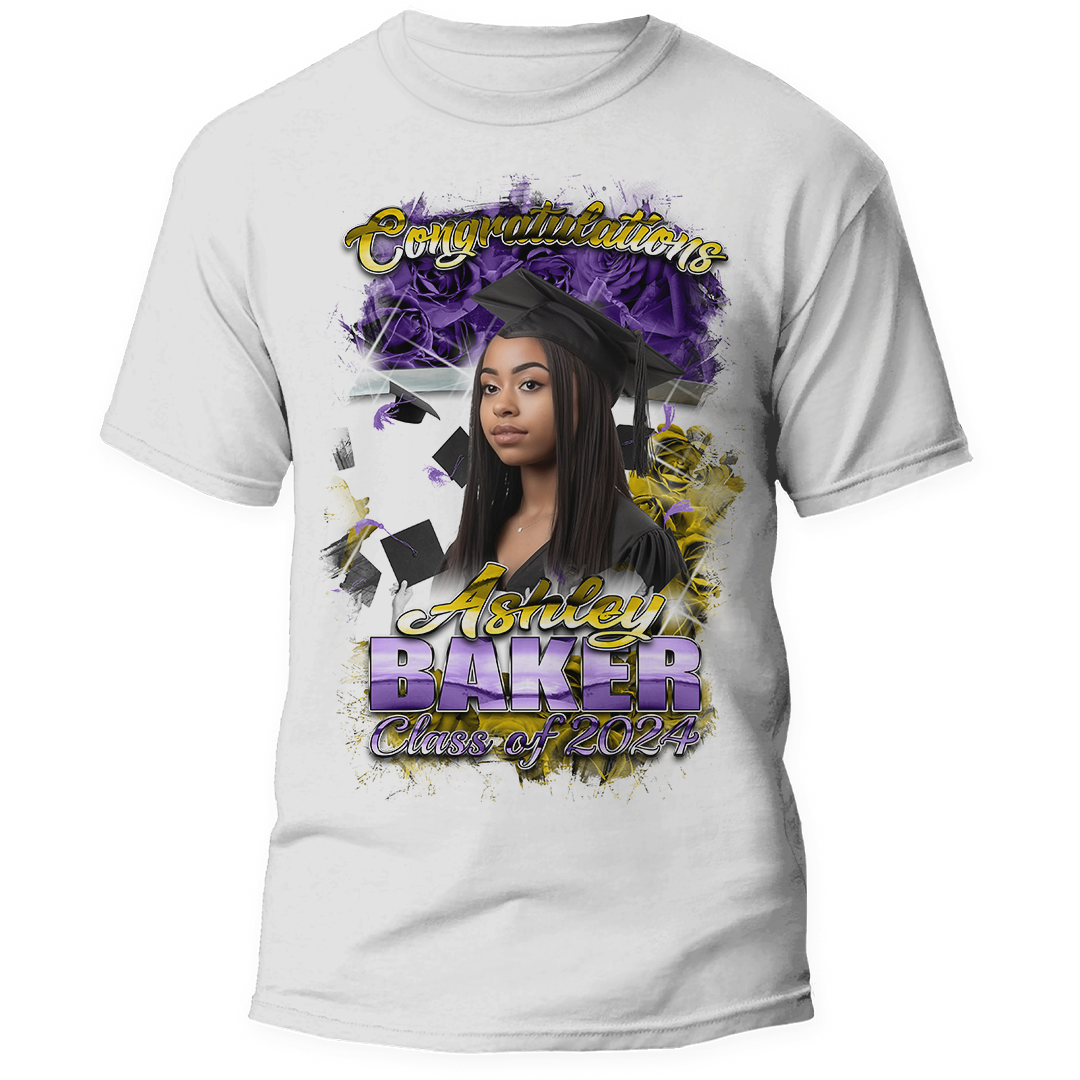 Graduation 2024 Rose Personalized Shirt