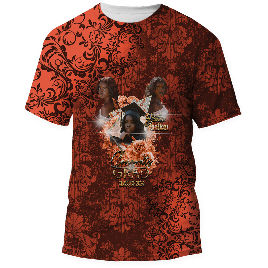 Graduation 2024 Damask Personalized Shirt