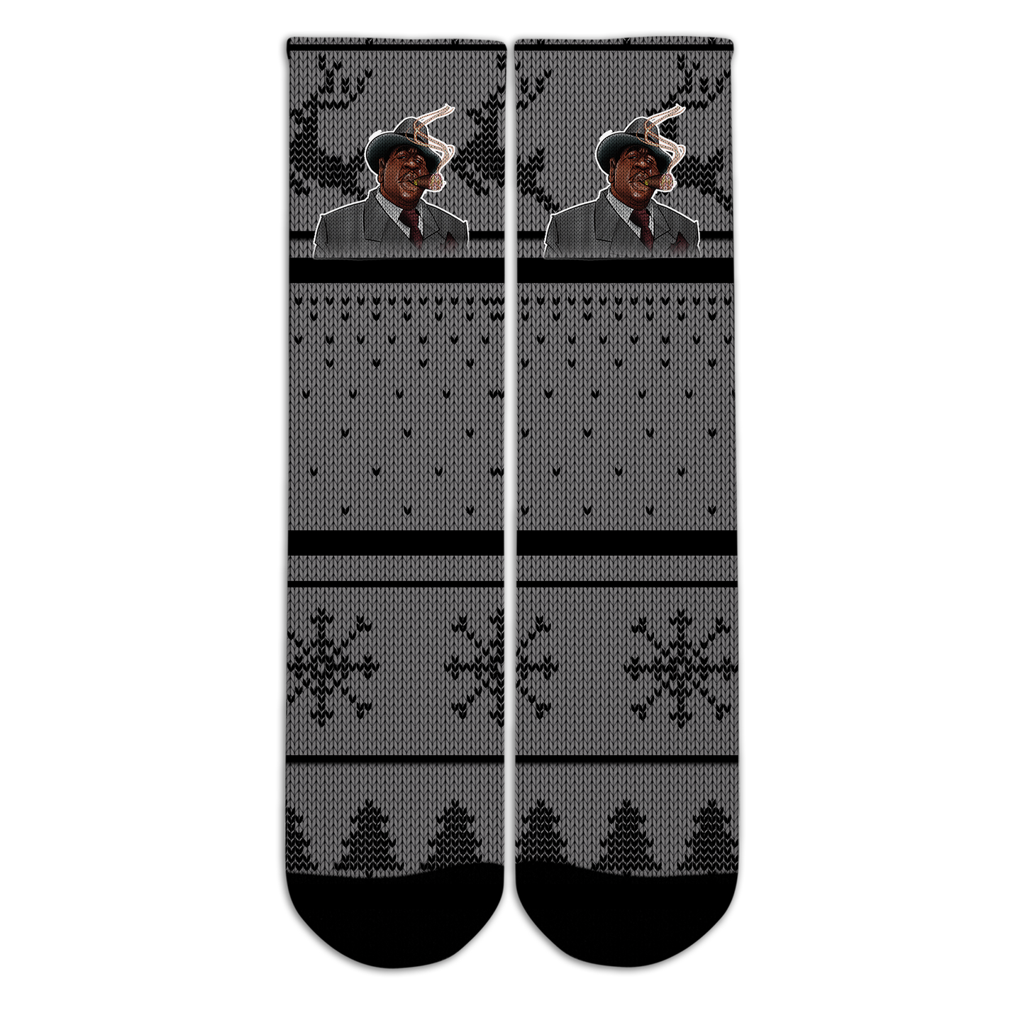 Ugly Christmas Sweater Wonder Why Christmas Missed Us Socks