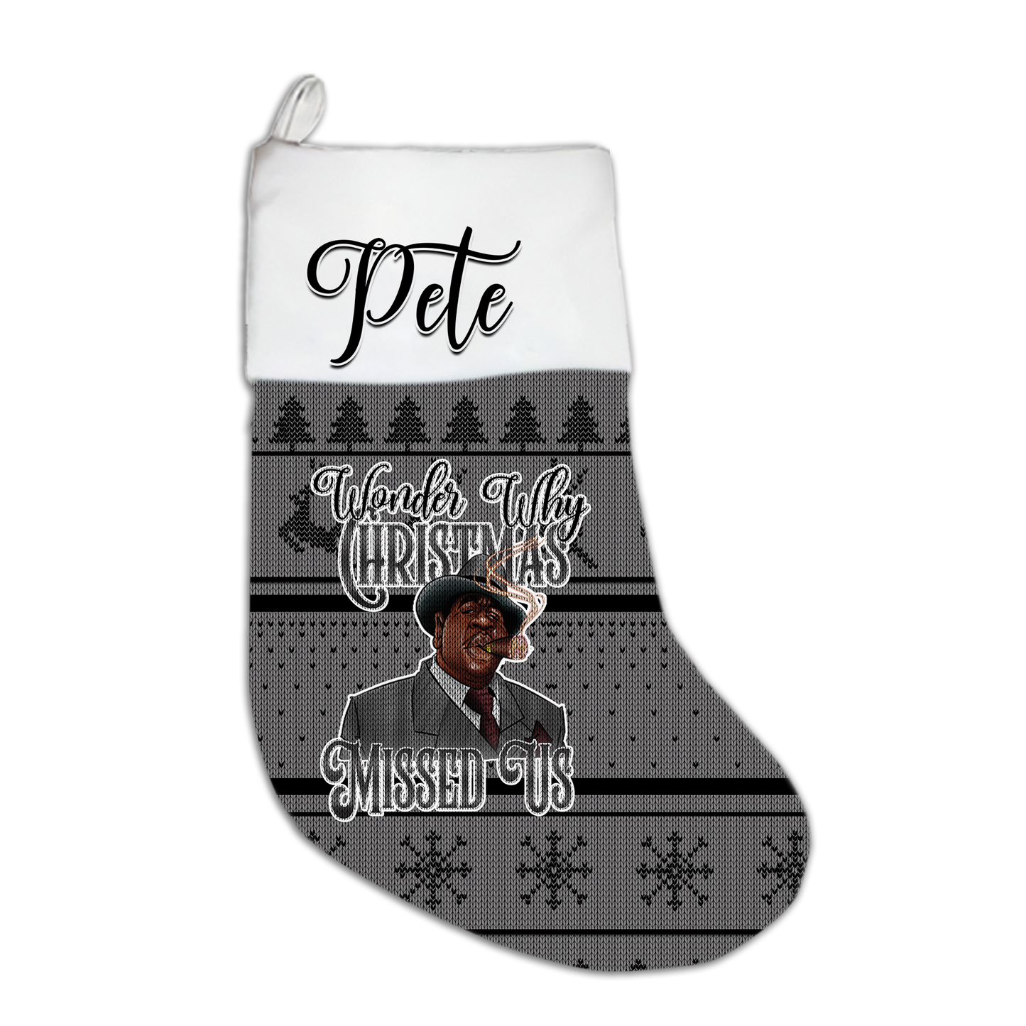 Personalized Christmas Stocking-Wonder Why Christmas Missed Us
