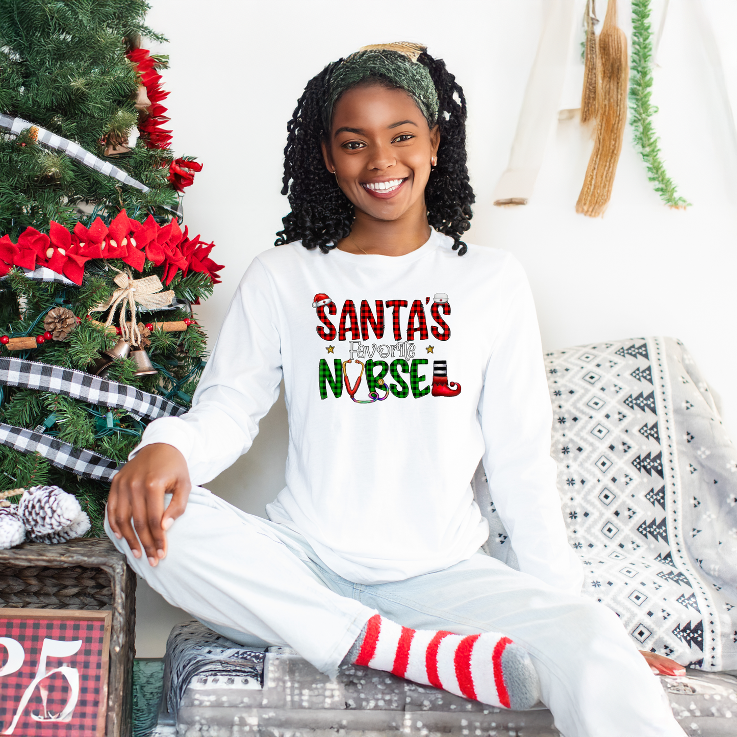 Santa's Favorite Nurse Christmas shirt