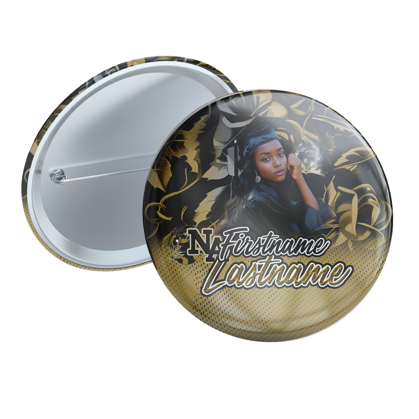 Graduation 2024 Custom Button Pin - Set of 10