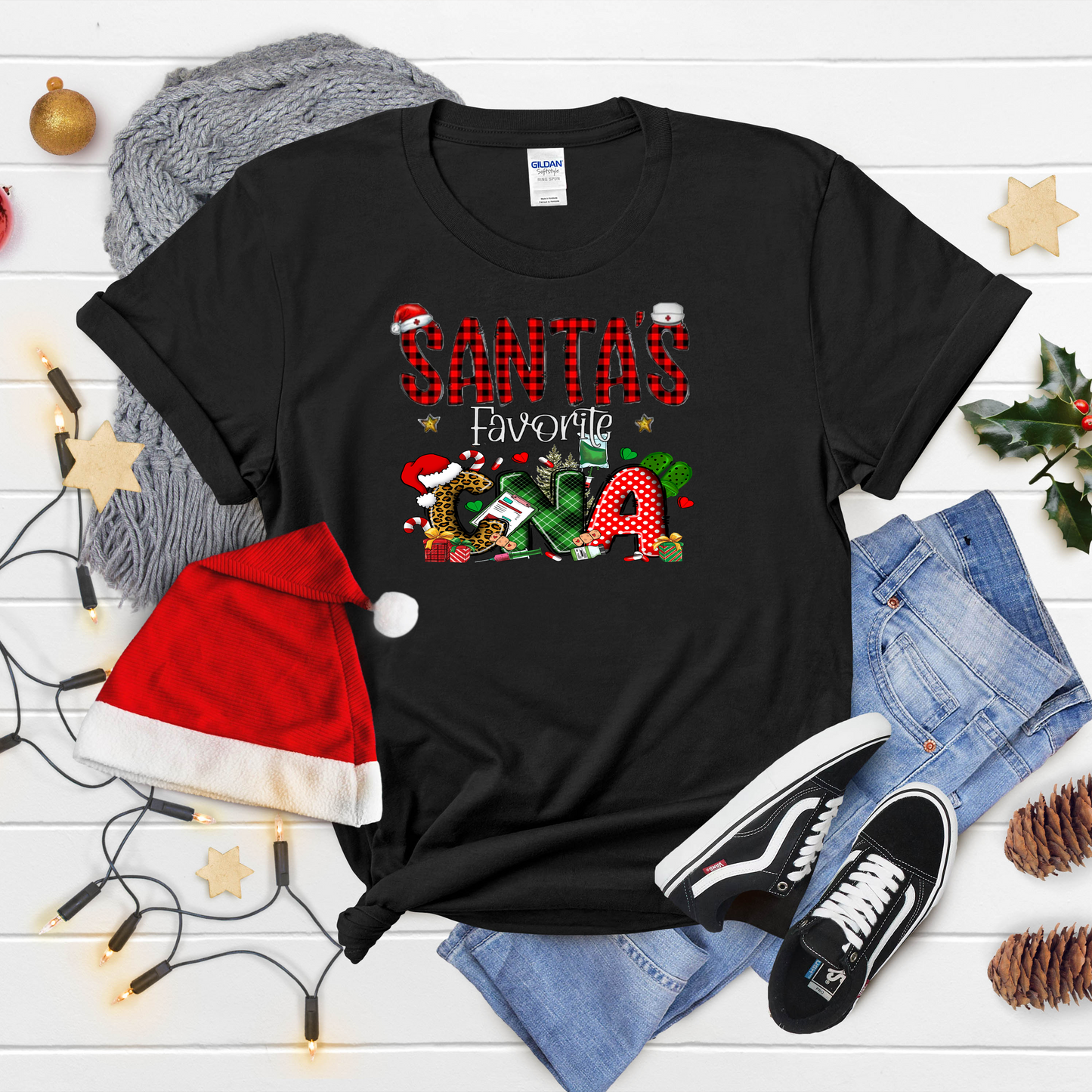 Santa's Favorite Nurse Christmas shirt