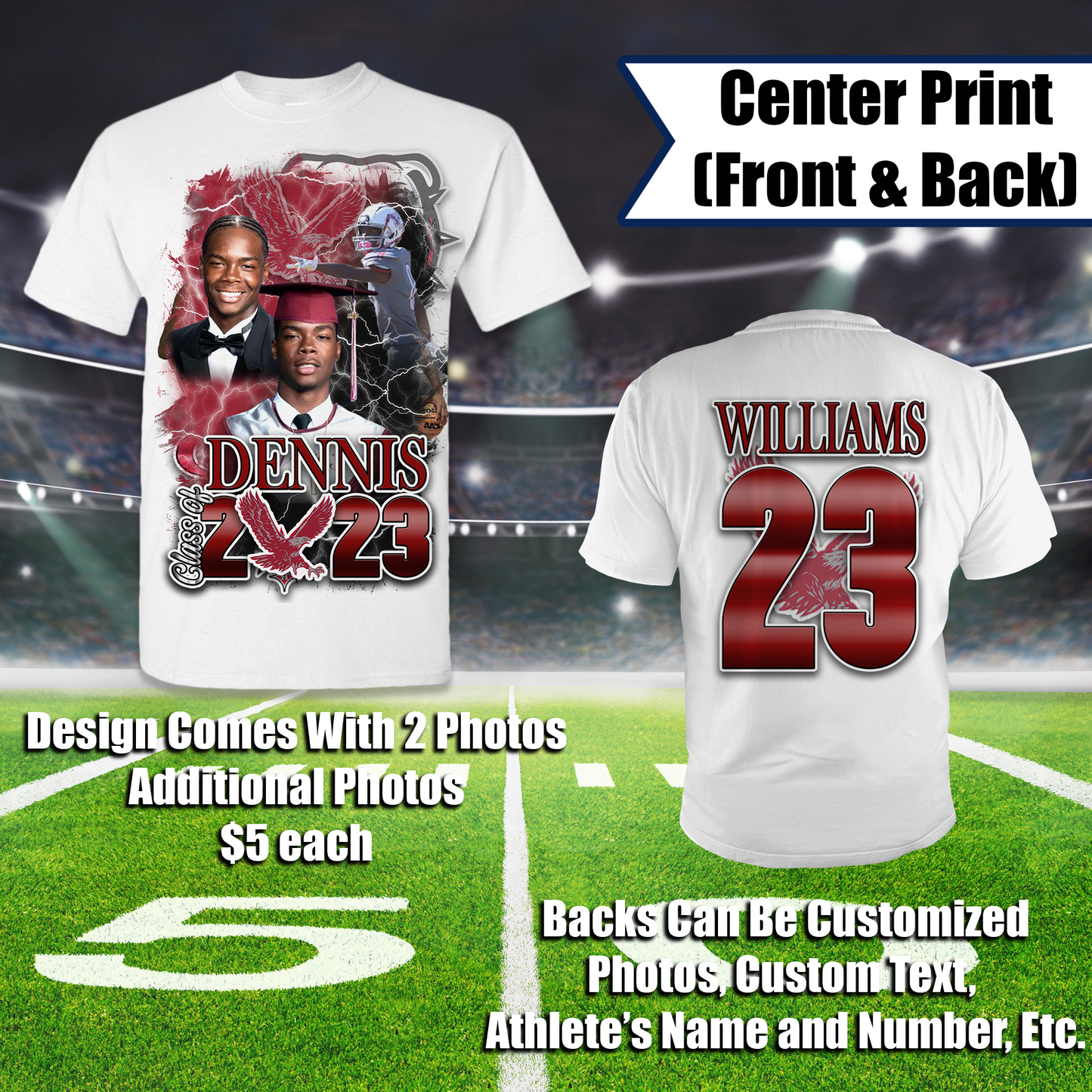Dennis Williams Graduation Shirts