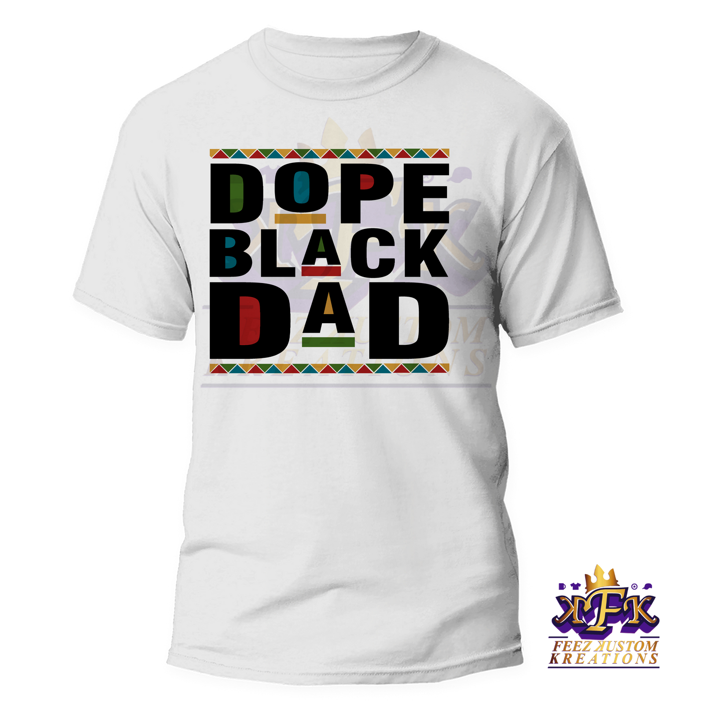 Dope Black Dad-Premium Center Print Shirt