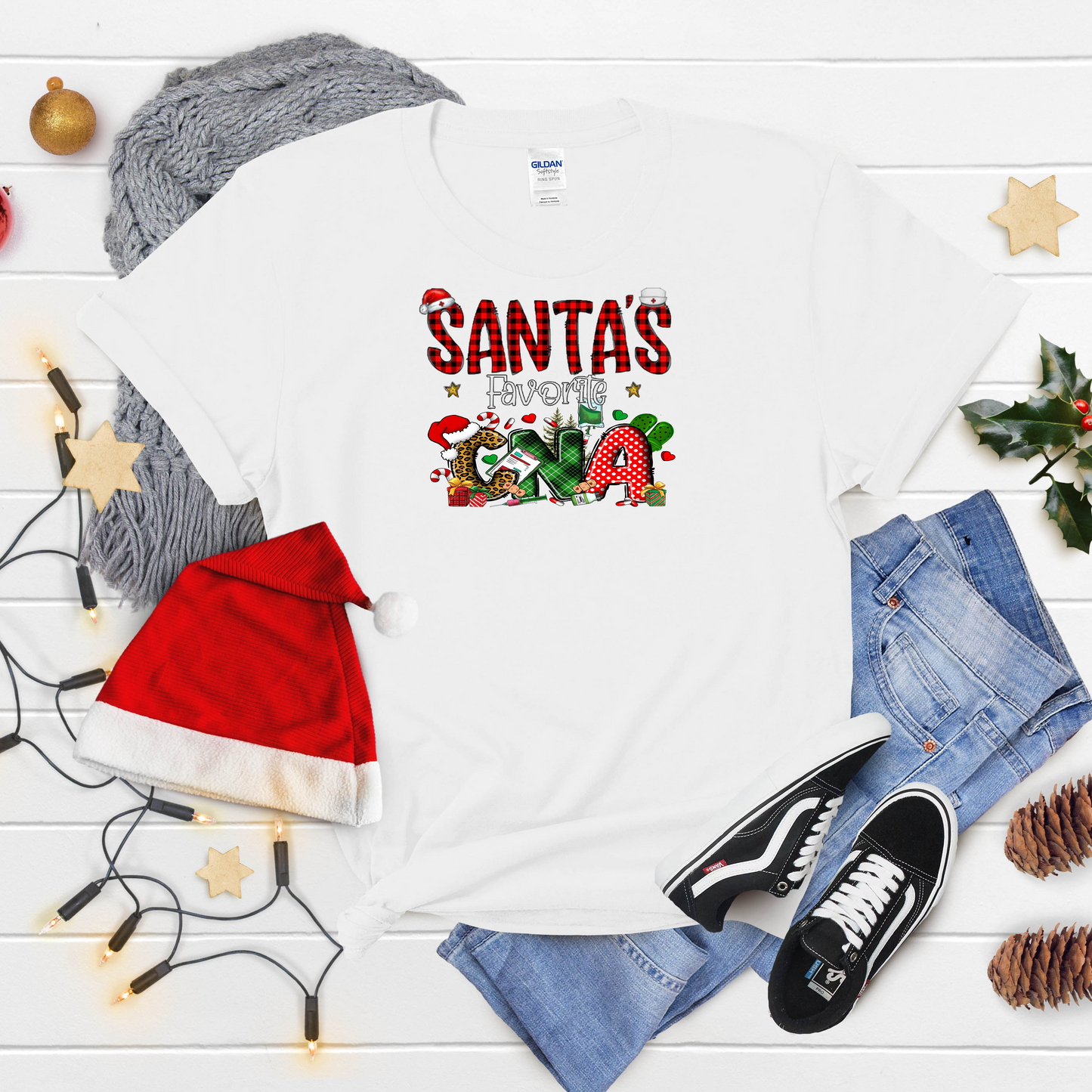 Santa's Favorite Nurse Christmas shirt