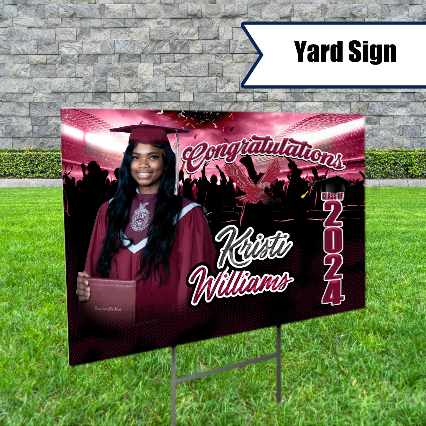 Graduation 2024 Proud Grad Yard Sign