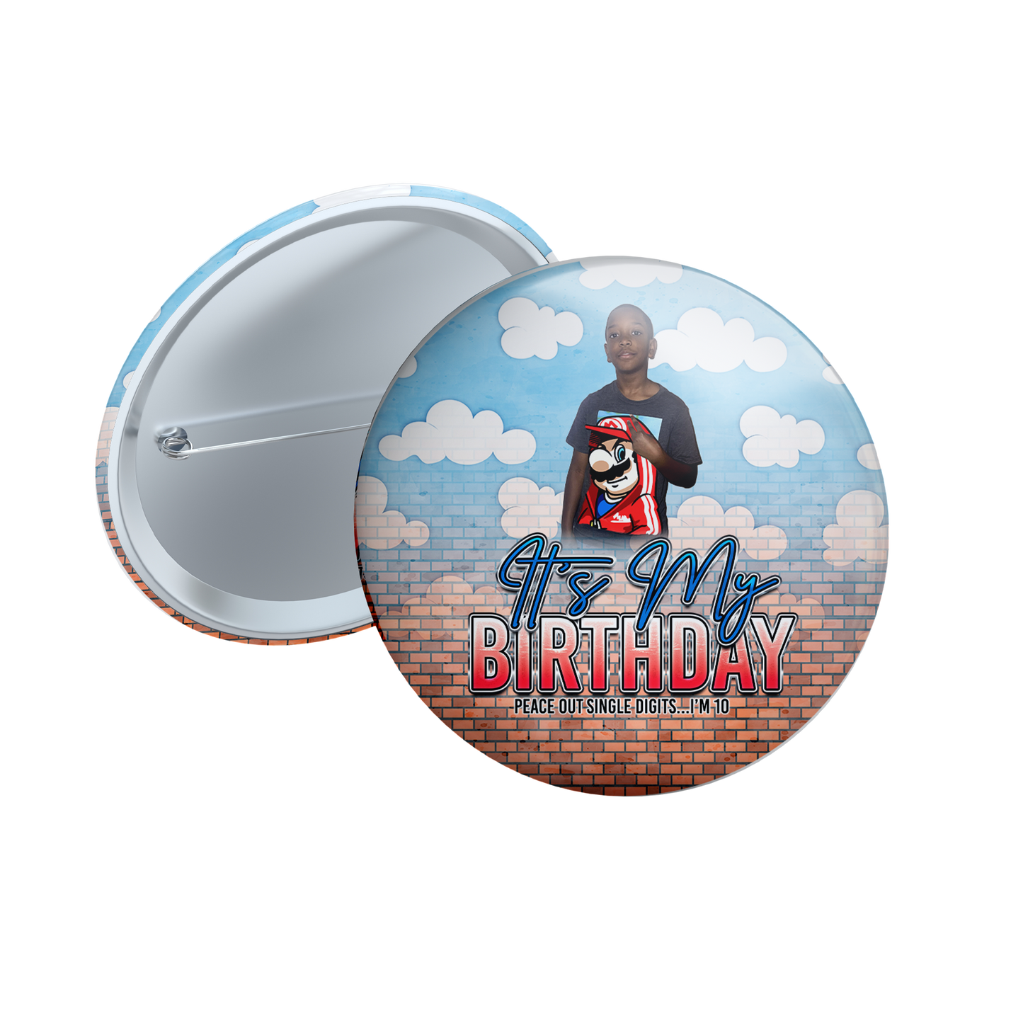 Birthday Button 2.25 in