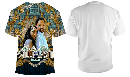 All Over Couples/Anniversary Front Only T-Shirt