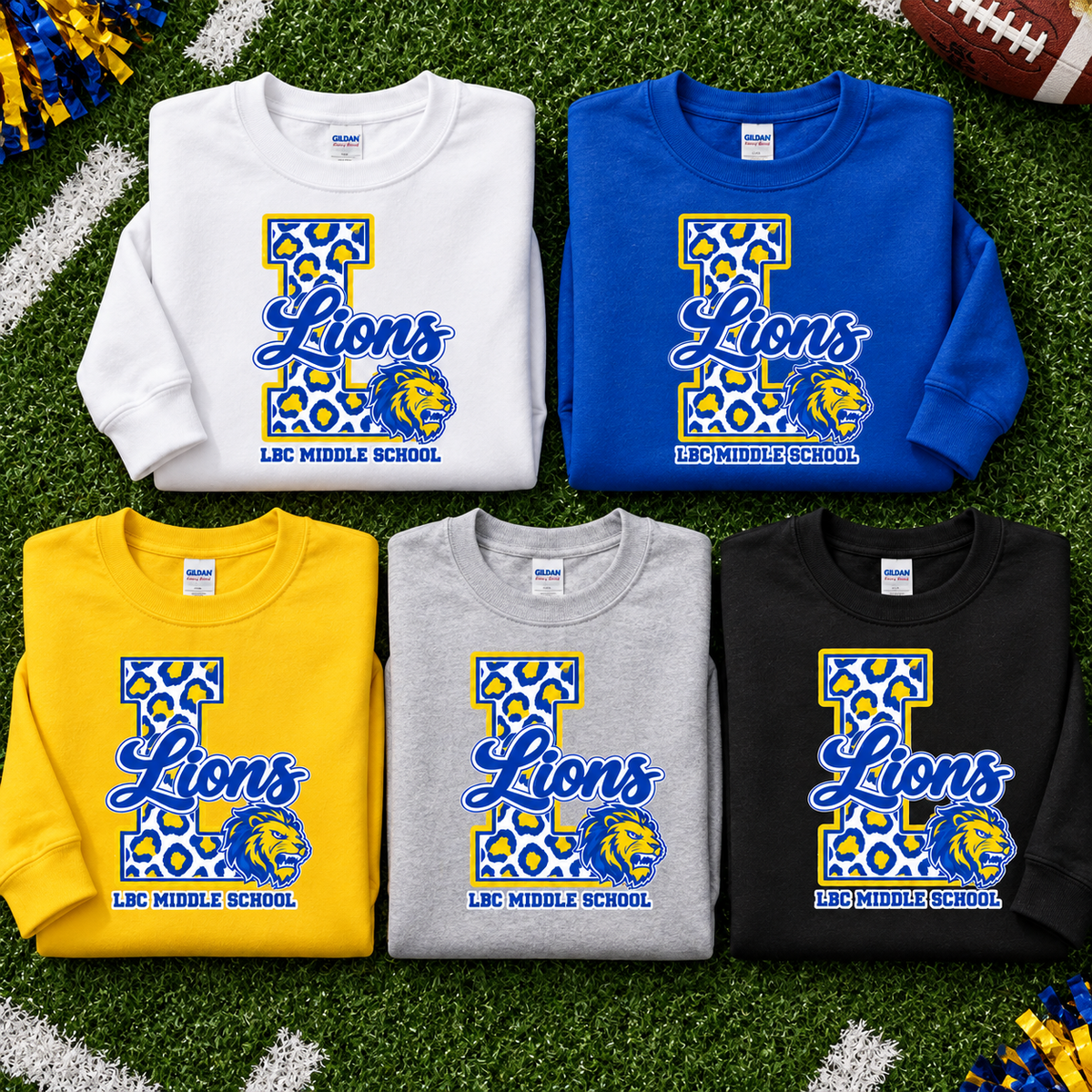 LBC Middle School Lions Leopard Spirit Wear