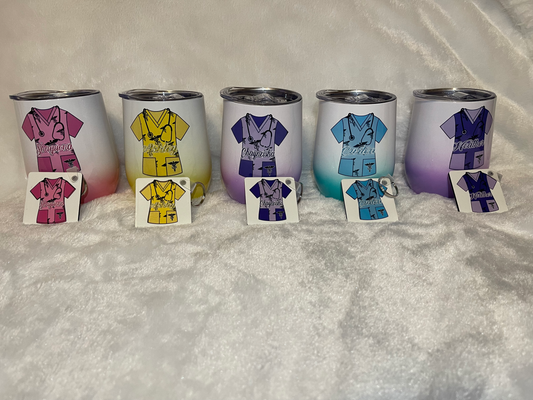 Color Gradient 12oz Wine Tumbler