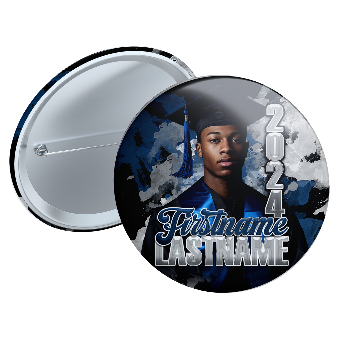 Graduation 2024 Custom Button Pin - Set of 10