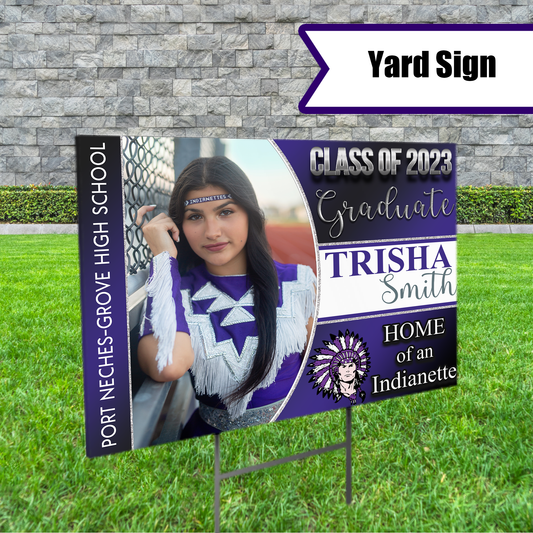 Half Circle Custom Graduation Yard Sign