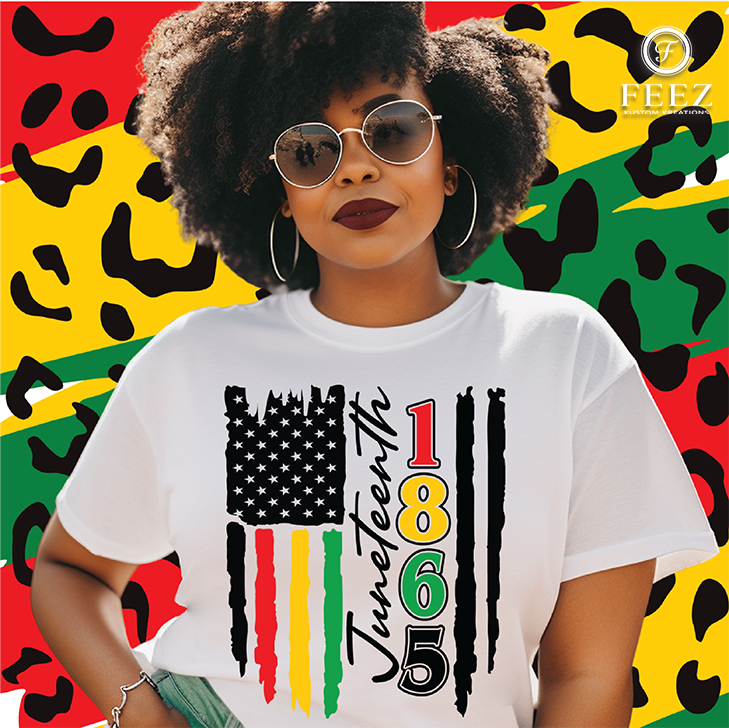 Juneteenth Freedom Flag 1865 T-Shirt