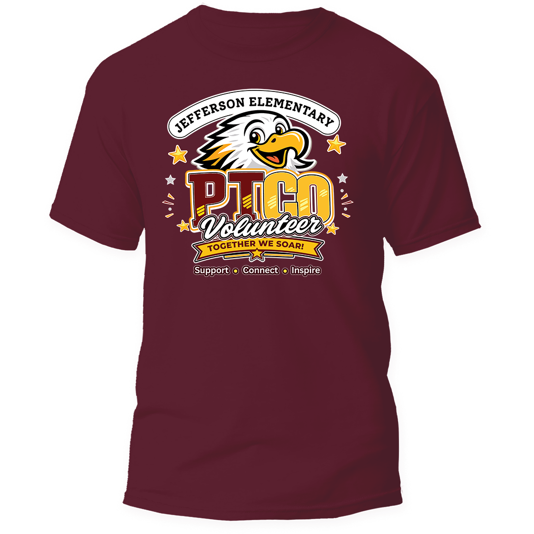 Official Jefferson Elementary PTCO Role Shirts