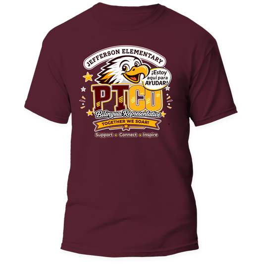 Official Jefferson Elementary PTCO Bilingual Representative Shirts