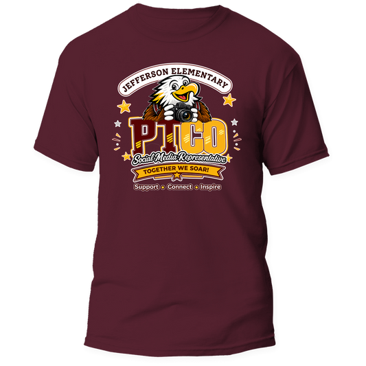 Official Jefferson Elementary PTCO Social Media Representative Shirts