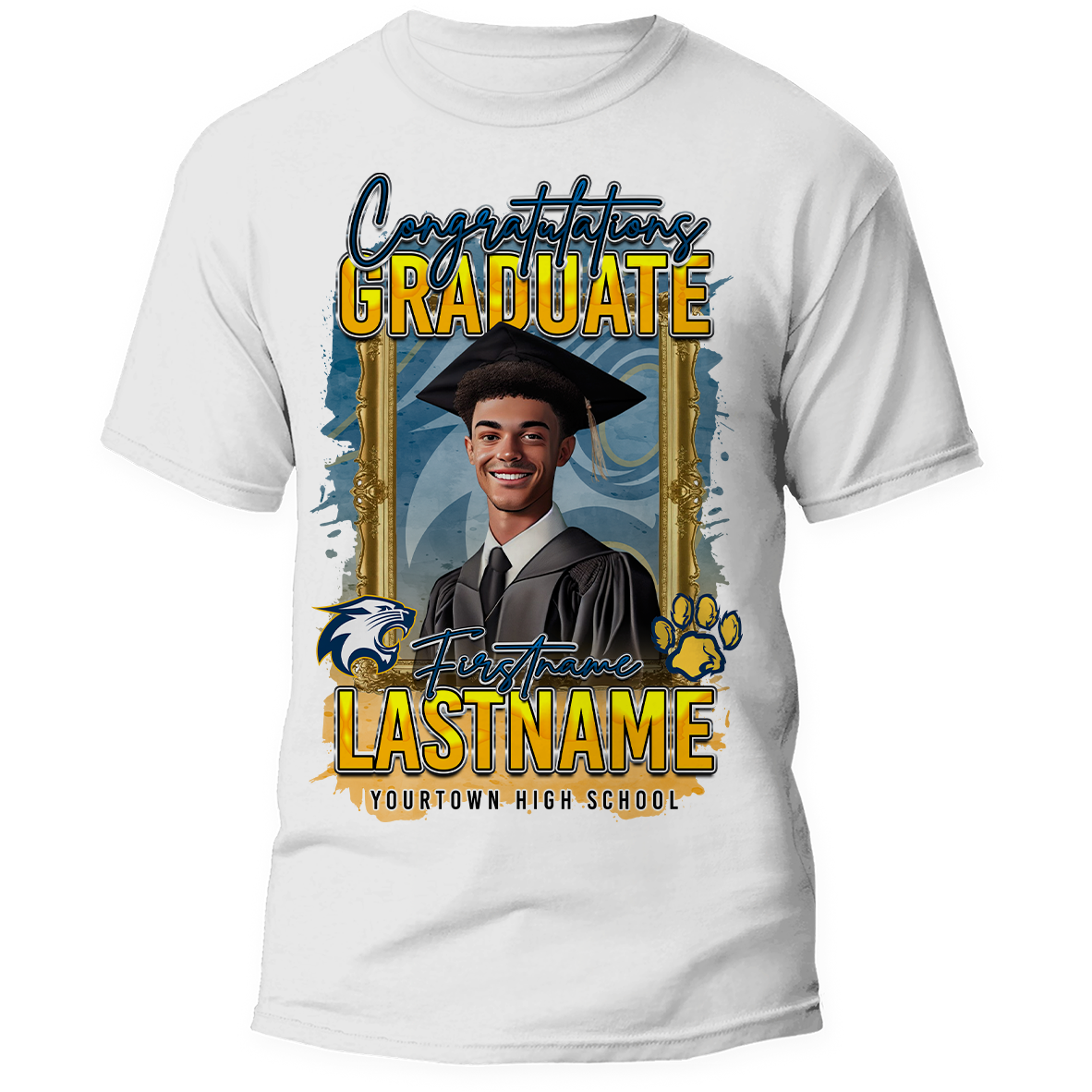 Graduation Premium Center Print T-Shirt