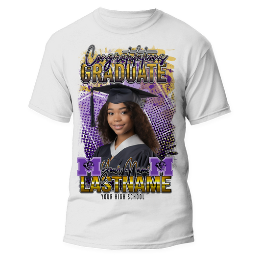 Graduation Premium Center Print T-Shirt